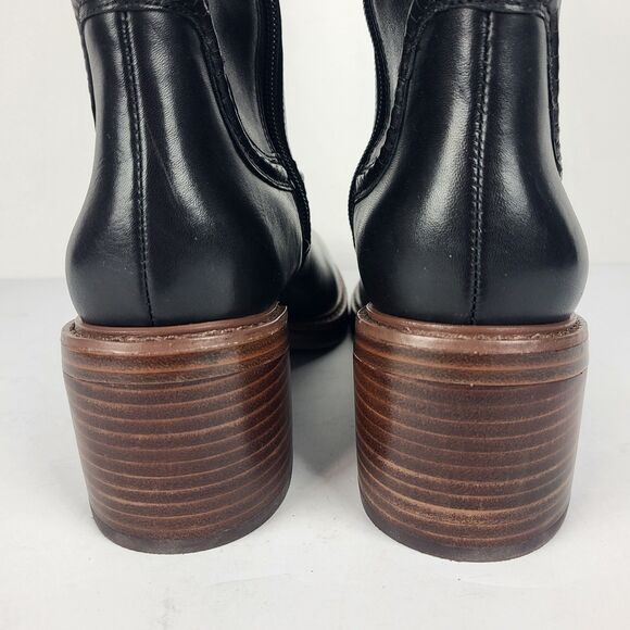 Vince Camuto Vuliann all Boots Knee high Black Leather 8M - Picture 10 of 14